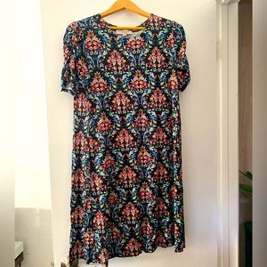 Loft Floral Knit Dress